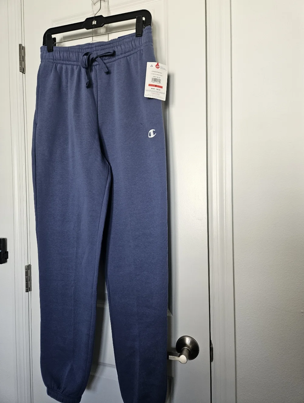NWT Mens Champion Fleece Sinch Pant Jogger Size S $60 Gray Blue